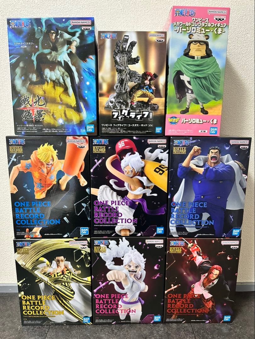 最新含むワンピース フィギュア9点ニカ ルフィ シャンクス サンジ ボニーガープ