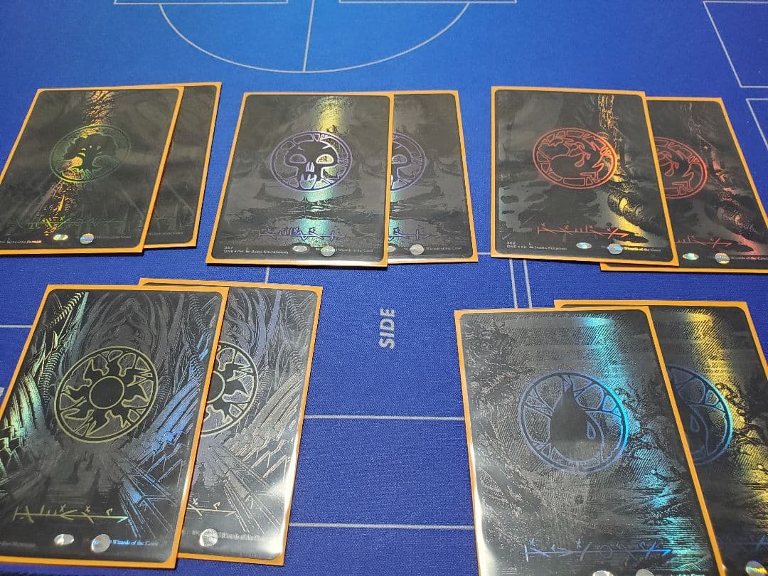 mtg　オイルスリック土地　各2枚