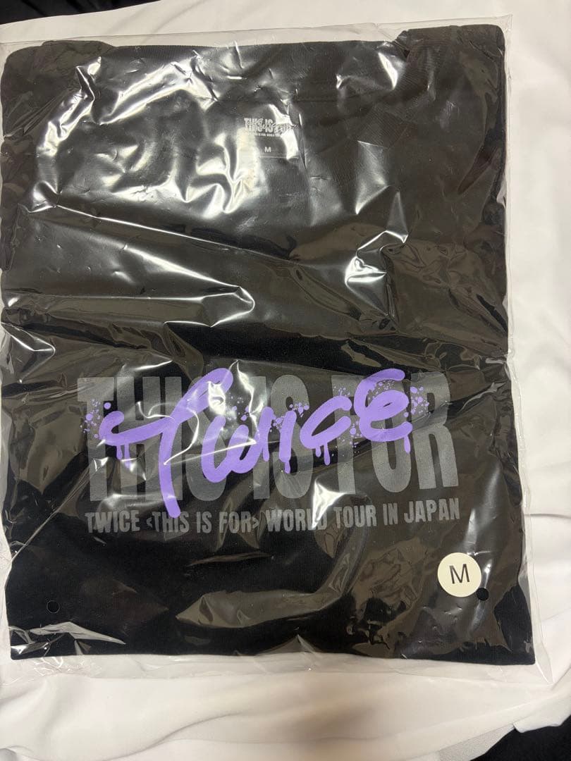 Tシャツ〈BLACK〉【M】/ SANA / TWICE THIS IS FOR