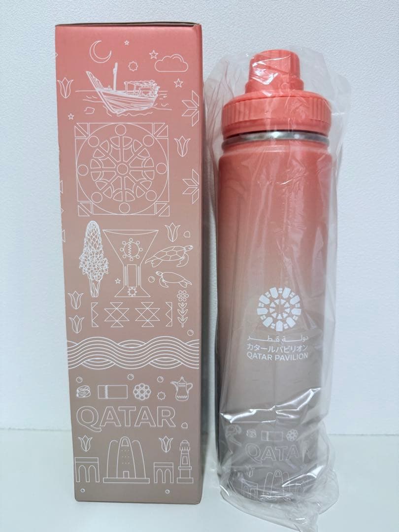 大阪関西万博 カタール館パビリオン ステンレス水筒 タンブラー EXPO2025