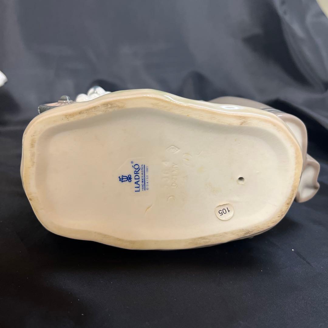 LLADRO リヤドロ 子犬達のお散歩 仔犬 少女 カート 乳母車 犬 5364