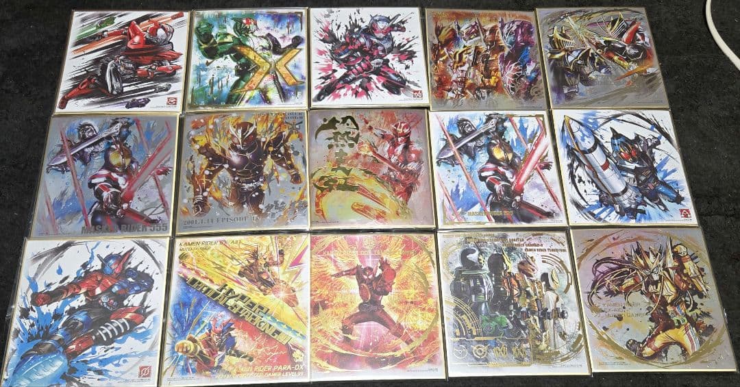 仮面ライダー　色紙アート