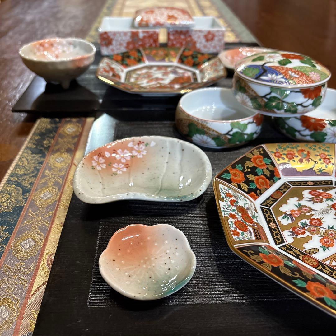 特選✨三段小重鉢・二段小重鉢と古伊万里八角皿他　お2人様お膳